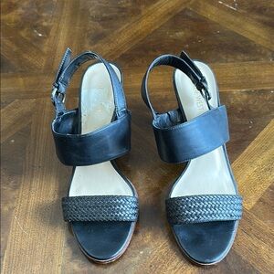 Nine West Black Minimalist Sandals